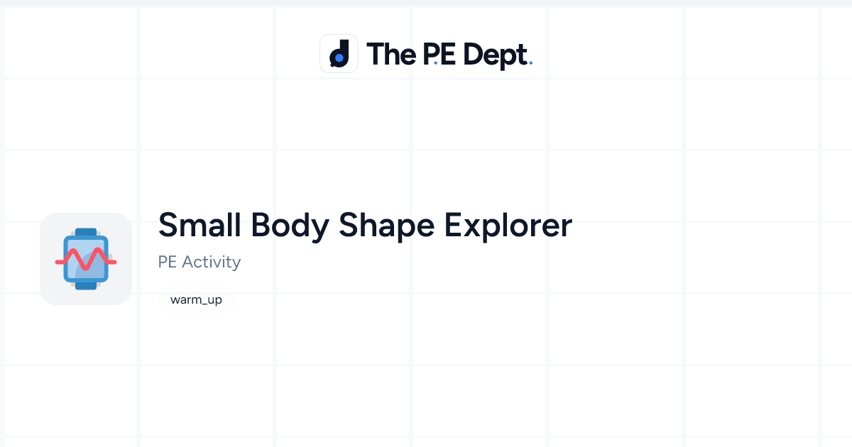 Small Body Shape Explorer Activity | The PE Dept