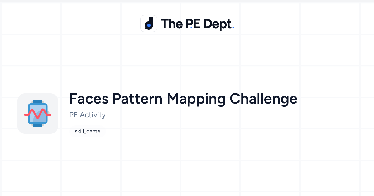 Pattern Mapping Exercise Faces Pattern Mapping Challenge Activity | The PE Dept