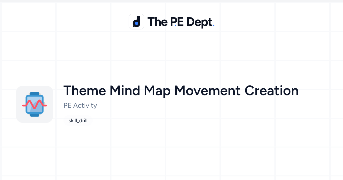 Theme Mind Map Movement Activity | The PE Dept
